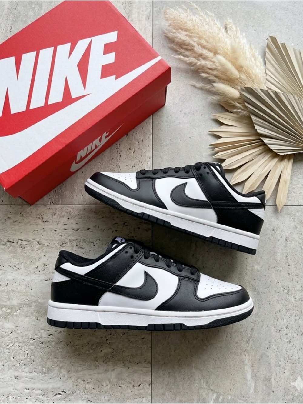 Nike Dunk Low Retro White Black Panda Women’s Size 9 NIB DD1503-101